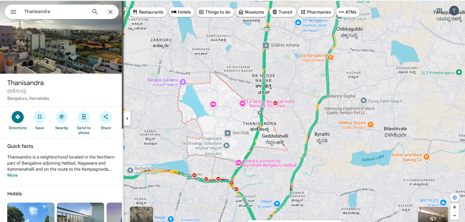 Orchard at Godrej Se7en Location Map